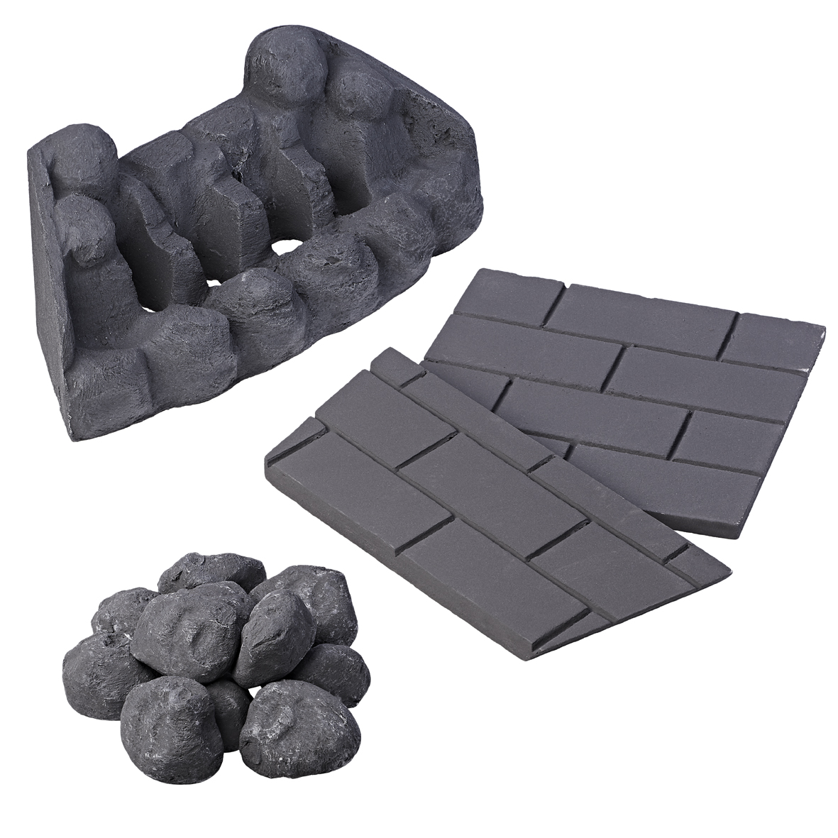 Excelsior Slimline Coal Effect Ceramic Set