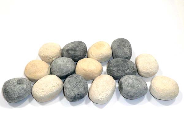 15 x Ceramic Fibre Pebbles