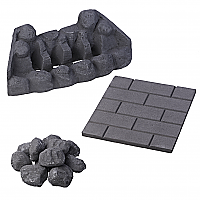 Excelsior Multiflue Coal Effect Ceramic Set